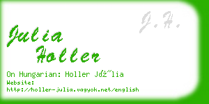 julia holler business card